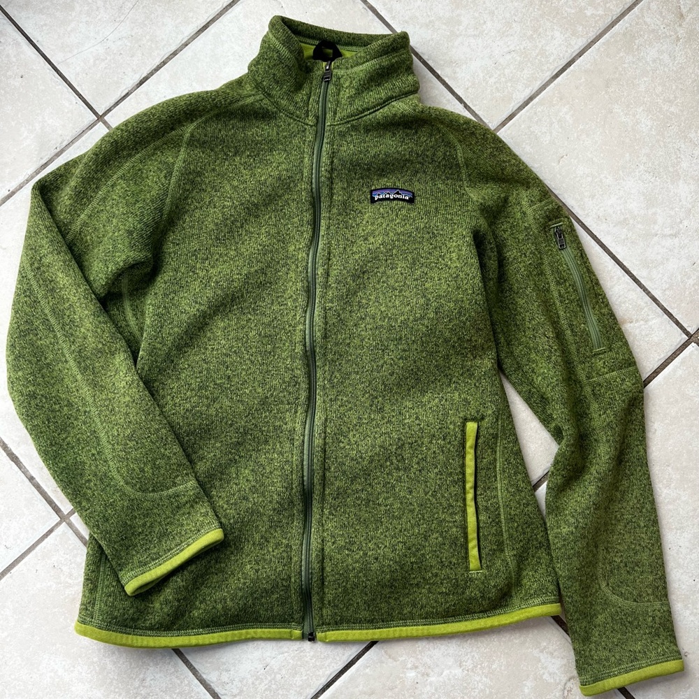 Patagonia Olive Knit Sweater
